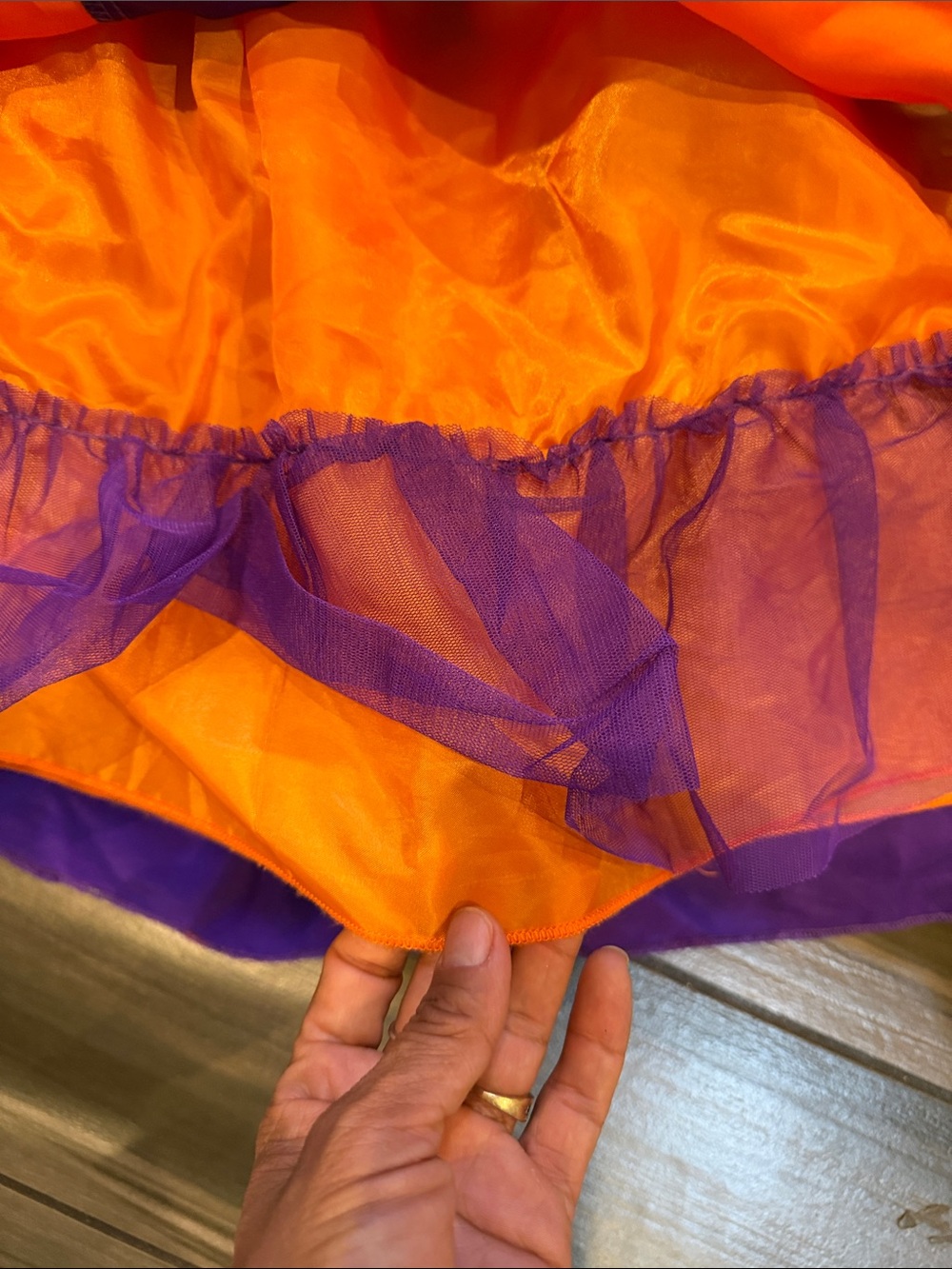 Disney Girls Orange and Purple Halloween Princess Dress - Picture 8 of 10